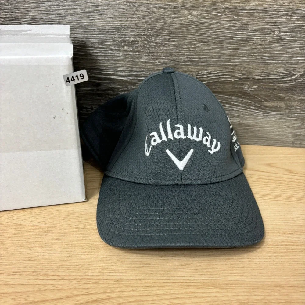 Callaway‎ Hat Cap Strap Back Gray Performance Golf Scott Dirck Adjustable